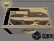 STAGE 3 - PORTED SUBWOOFER MDF ENCLOSURE FOR ALPINE SWR-8 SUB BOX