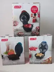 DASH Nonstick Mini 4" Set of 3 (WAFFLE,GRILL,BUNDT)