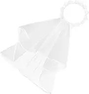 [OATIPHO] Bridal Garland Veil Bride Head Dress Brides Veil Outfit Robe Garters Wedding Veils for Brides White Wedding Decoration Bridesmaid Veil Wedding Garland Yarn