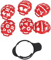 aternee Mark Golf Ball Stencil Monogrammer Marker Template Drawing Putting Line