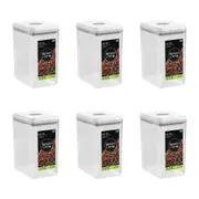 6PK Lemon & Lime Pop-Up Lid Pantry Storage Container Rectangle 1.75L 18.5cm