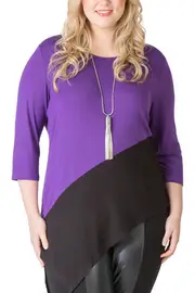 Asymmetrical Splice Tunic--LYW-112942