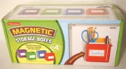 NEW! LAKESHORE MAGNETIC CLASSROOM STORAGE BOXES Set of Four - PP281