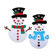 Diy Felt Christmas Snowman Set Decoration Handmade Ornament Party Decorations