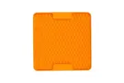 LickiMat Mini Soother Slow Feeder Mat Freezer Safe for Dogs Orange
