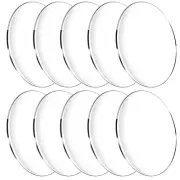 10 Pieces Clear Circle Acrylic Sheet, 1/8" Thickness, 5 Inch Plexiglass Circle A