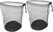 HANABASS 2Pcs Sports Mesh Bags for Balls Drawstring Storage Organizers for Equipment Holder Lightweight and Protective Design for Travel Gym Beach Outdoor Training