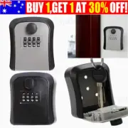 Key Lock Box with Push Button Wall Mounted Spare Key Storage Box Portable