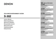 Denon S-302 Home Theater System Owners Manual