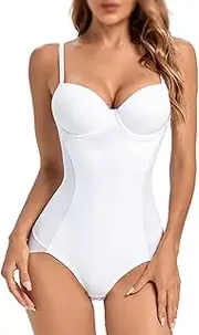 [Generic] Bodysuit Women Shapewear Body Shaper with Cup Compression Bodies Belly Sheath Waist Trainer Slimming Underwear
