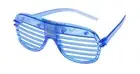 96 Blue Flashing LED Shutter Glasses Light Up Rave Slotted Party Glow Shades UK