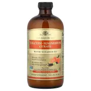 Solgar, Liquid Calcium Magnesium Citrate with Vitamin D3, Orange-Vanilla, 16 fl oz (473 ml)