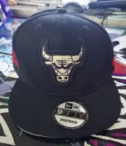 Chicago Bulls 9FIFTY NBA Adjustable Snapback New Era Cap - Black
