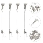 4 Sets Painting Rail Hanging System Picture Hook Wall Decoration Hanger