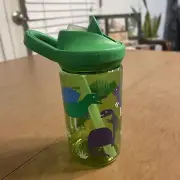 Camelbak Eddy+ Kid's Leak Proof BPA Free Bottle 14oz Dinosaur Green