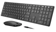 Wireless Bluetooth Keyboard and Mouse Combo USB + Dual BT seenda Multi-Device...