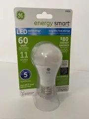 GE Lighting 89888 Dimmable 800 Lumen LED 60 Watt Energy Smart Bulb A19