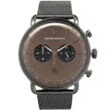 在飛比找遠傳friDay購物優惠-EMPORIO ARMANI AR11141手錶 棕色面 計