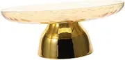 FIXOSHEE Elegant Footed Cake Stand Vintage Serving Platter for Cookies Cupcakes and Desserts Pet Material Stylish Display Tray for Parties and Home Decor