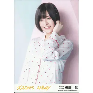 AKB48 佐藤栞 ジワるDAYS GC 劇場盤 生寫真