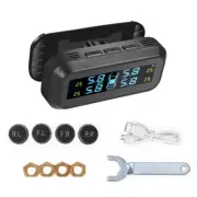 RV/Trailer Tire Pressure Monitoring System, RV TPMS with 4 External Sensors R7L5