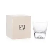 Tajima Glass TG20-015-MR Mt. Fuji Mini Rock Glass Edo kiriko in Wooden Box
