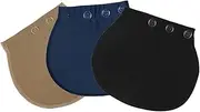 [Ipetboom] 3Pcs Waist Extender Adjustable Button Extender Pads for Maternity Pants Elastic Waistband Buckle for Comfortable Fit for Pregnant Women Clothing and Sewing Needs