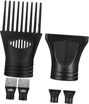 Professional Hair Dryer Attachments 6-piece Set Diffuser Brush Nozzles Nylon Maximize Volume Eliminate Curling