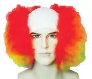 Bald Curly Clown Rainbw - Lacey Wigs