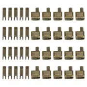 20Sets Zipper Repair Kits, #10 Retainers Box & Insertion Pins, Bronze Tone