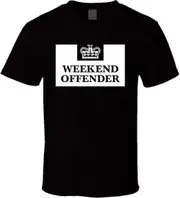 Weekend Offender Prison T Shirt Black Large
