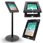 Pyle Tamper-Proof Anti-Theft iPad Kiosk Safe Security Public Floor Stand, Holder, Public Display Case with Cable Management for iPads 2/3/4