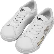 [DOGO] White Sneakers for Kids - Vegan Leather and Unique Design Fashion Sneakers for Kids