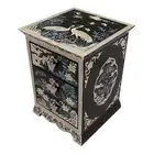 Mother of Pearl Jewellery Box Trinket Keepsake Box Chest Ring Necklace Case