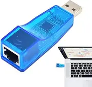 Computer WiFi Adapter,USB Ethernet Network Adapter for Computer - Blue Converter, Desktop PC Accessories for Outdoor, Travel, Daily Life