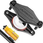 CITYWAY Waterproof Bike Mount for AirTag, Hidden Under Bottle Cage | M5 Black Security Screws | Light Weight, Inconspicuous Security (Black)