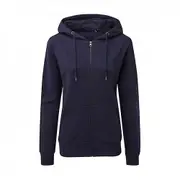 Asquith & Fox Womens/Ladies Zip-Through Organic Hoodie White 14 UK