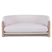 Nujiao Oak Wood Sofa Pet Bed White For Dogs And Cats
