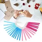 24pcs Paper Quilling Tools 4 Colors Rolling Quilling Needle Pen Tool Part