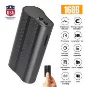 500 Hr Spy Mini MP3 Digital Voice Activated Recorder 16GB Audio Recording Device