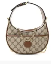 NWT Gucci GG Supreme Retro Michel Removable Chain Strap Shoulder Bag 726843