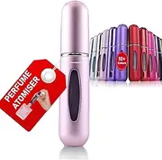 Perfume Atomiser Refillable Perfume Travel Bottle Atomiser Spray Bottle 5 ml and 15 Colors best for Travel, Party or Work (Light Pink (Matt))