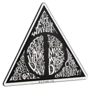 Deathly Hallows Premium Chrome Domed Logo Automotive Decal Sticker Badge Emblem