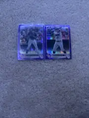 2022 Topps Chrome Purple Refractor Houston Astros 2 Card Lot