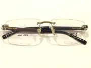 Mont Blanc Eyeglasses MB0473 018 Rimless REAL HORN temples Glasses Frames 56-15