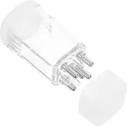 DECORNIJIA 1Set Root Scalp Comb Applicator with Dropper and Cleaning Brush Essential Oil Scalp Applicator for Hair Care Hair Scalp Fluid Applicator Transparent Design