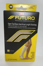 Futuro Medical Compression 71033EN Open TOE Knee Highs Firm, MEDIUM