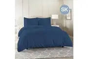 Super King Size Ocean Color 1000TC 100% Cotton Quilt Doona Duvet Cover Pillowcase Set