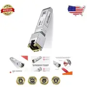 Lightweight 10G SFP+ RJ45 Transceiver: 80M Range for Top Networking Brands