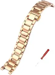 [WUTONGMU] Notch Stainless steel Watch Strap Fit For Rossini Fit For GC Fit For MK Fit For Three-Eye MK6985 Watch Women's WatchBand 16 * 8mm 18 * 10mm 20 * 11mm Bracelet